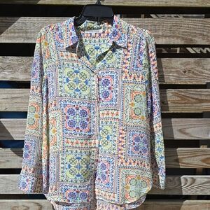 Rose & Olive Multicolor Patterned Blouse